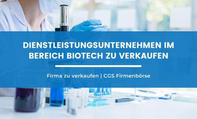 Dienstleistungsunternehmen im Bereich BioTech zu verkaufen Beitragsbild
